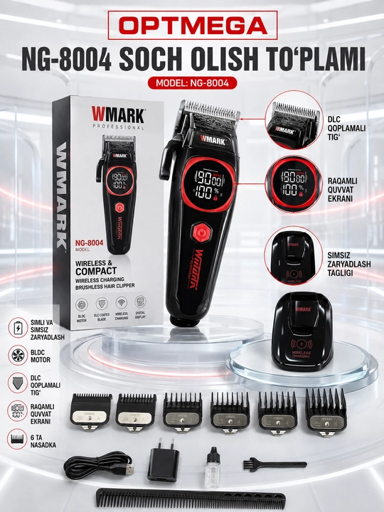 Trimmer, soch va soqol oladigan mashinka, vintage T9