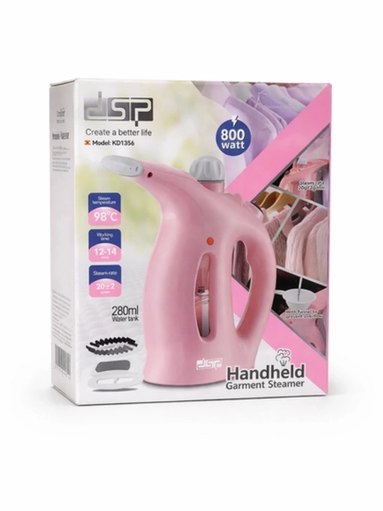 DSP parli dazmol kiyim uchun qo‘l bug‘lagich 800 W, 280 ml