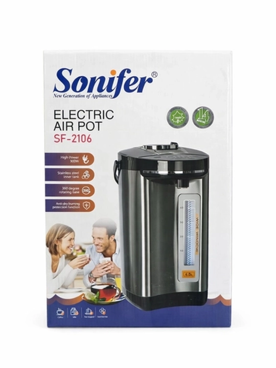 Электрический термопот, электрический чайник Sonifer SF-2106 4,5 л белого цвета