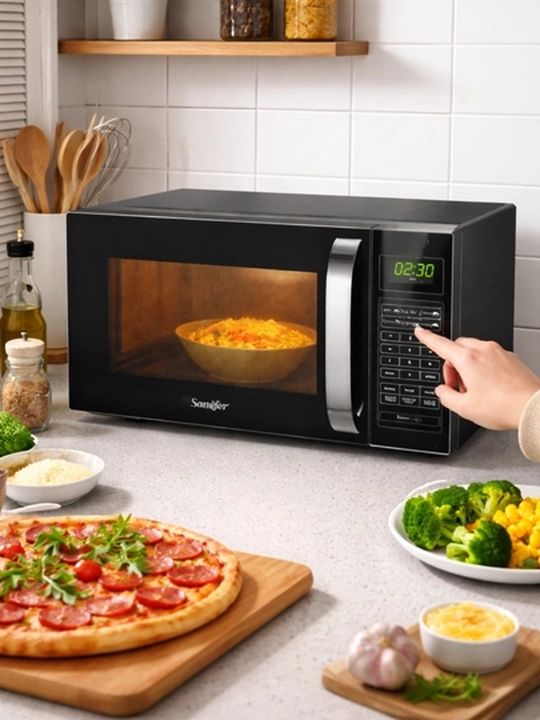 Микроволновая печь Sonifer SF-4023, черная, 20 л , с электронным управлением