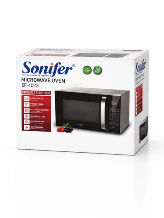 Микроволновая печь Sonifer SF-4023, черная, 20 л , с электронным управлением