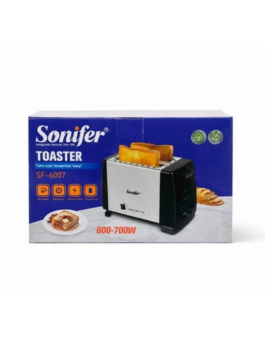 Тостер Sonifer SF-6007 тостер, на 2 ломтика, 600–700Вт