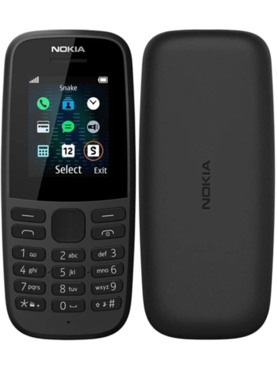 Tugmachali telefon Nokia 105 (2019), 2 ta SIM-karta, ixcham va bardoshli korpus