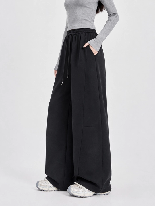 Ayollar palazzo shimi, keng, baland belli, klassik uslubda — ELLY FASHION
