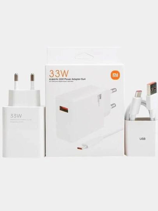 Xiaomi Turbo Max% zaryadlovchi adapter 33W/45W/67W/90W/120W, USB-A, Type-C kabel bilan