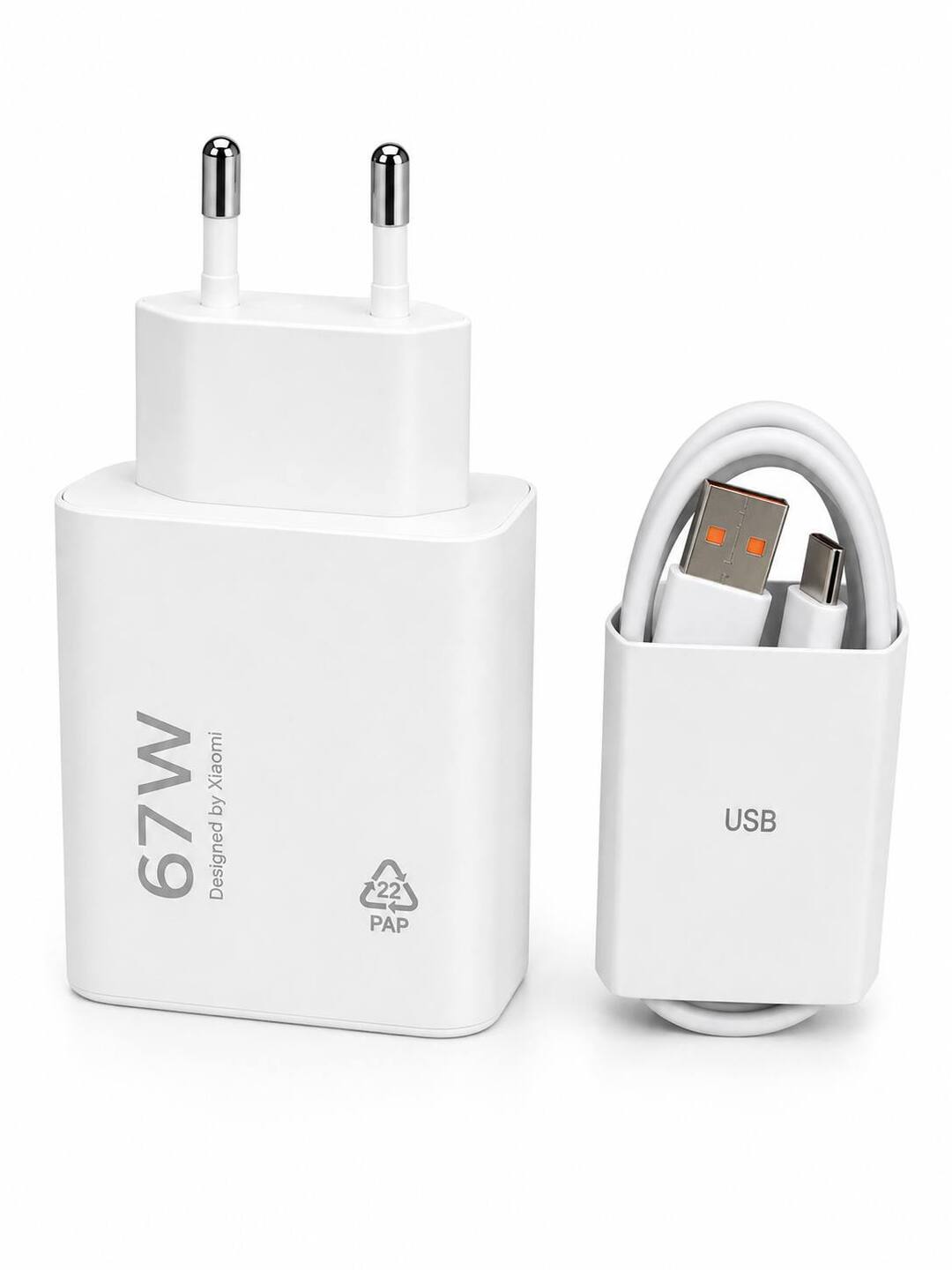 Xiaomi Turbo Max% zaryadlovchi adapter 33W/45W/67W/90W/120W, USB-A, Type-C kabel bilan