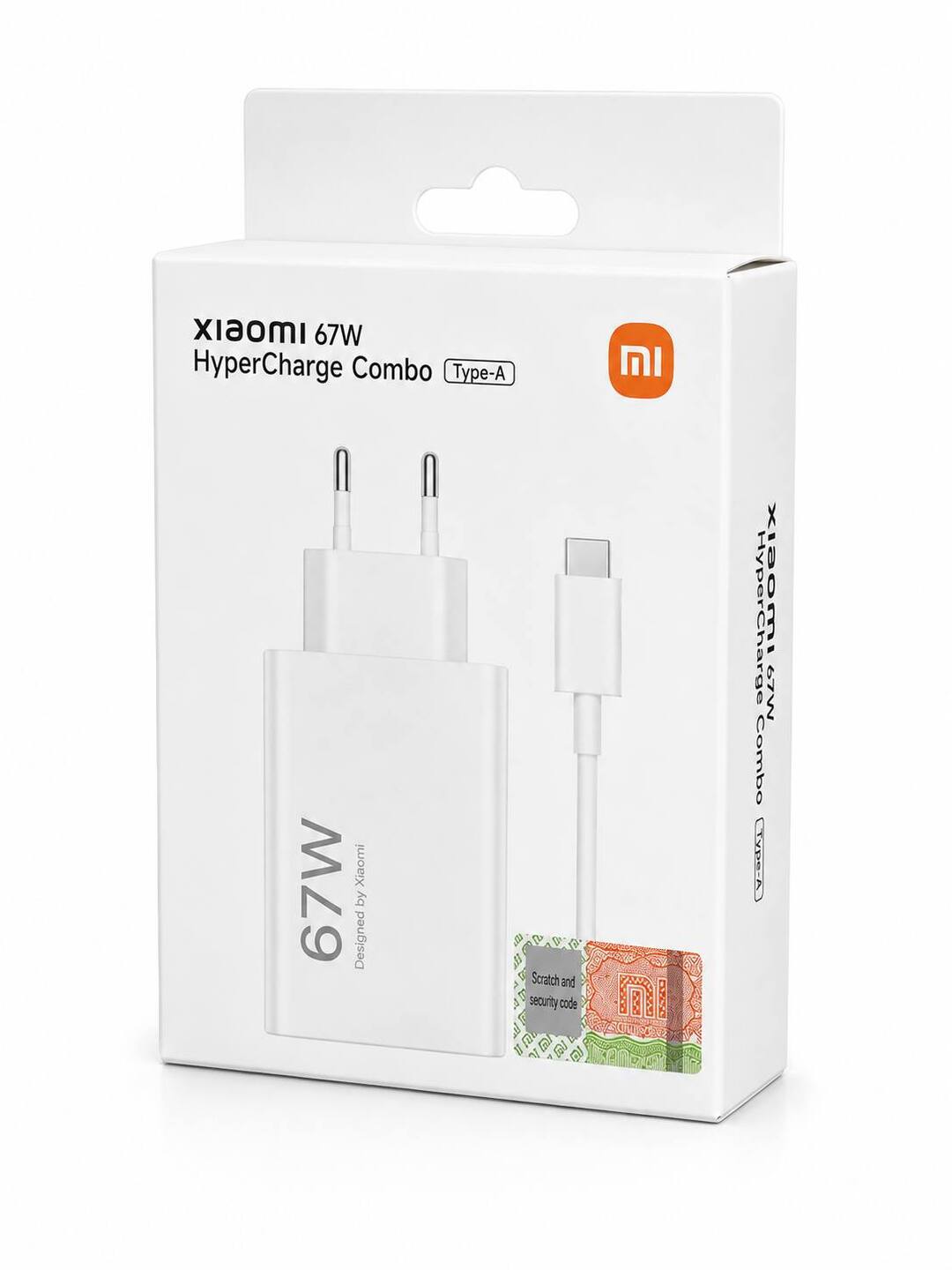 Xiaomi Turbo Max% zaryadlovchi adapter 33W/45W/67W/90W/120W, USB-A, Type-C kabel bilan