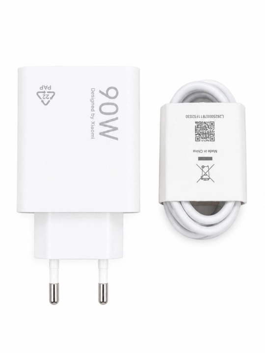 Xiaomi Turbo Max% zaryadlovchi adapter 33W/45W/67W/90W/120W, USB-A, Type-C kabel bilan