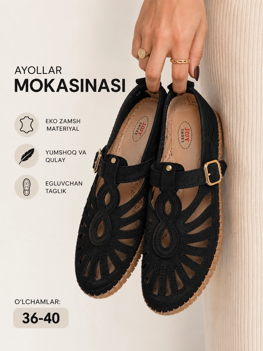 Ayollar oyoq kiyimlari yozgi oyoq kiyimlari kesma dizaynli baletka yoz uchun qulay, 36-40