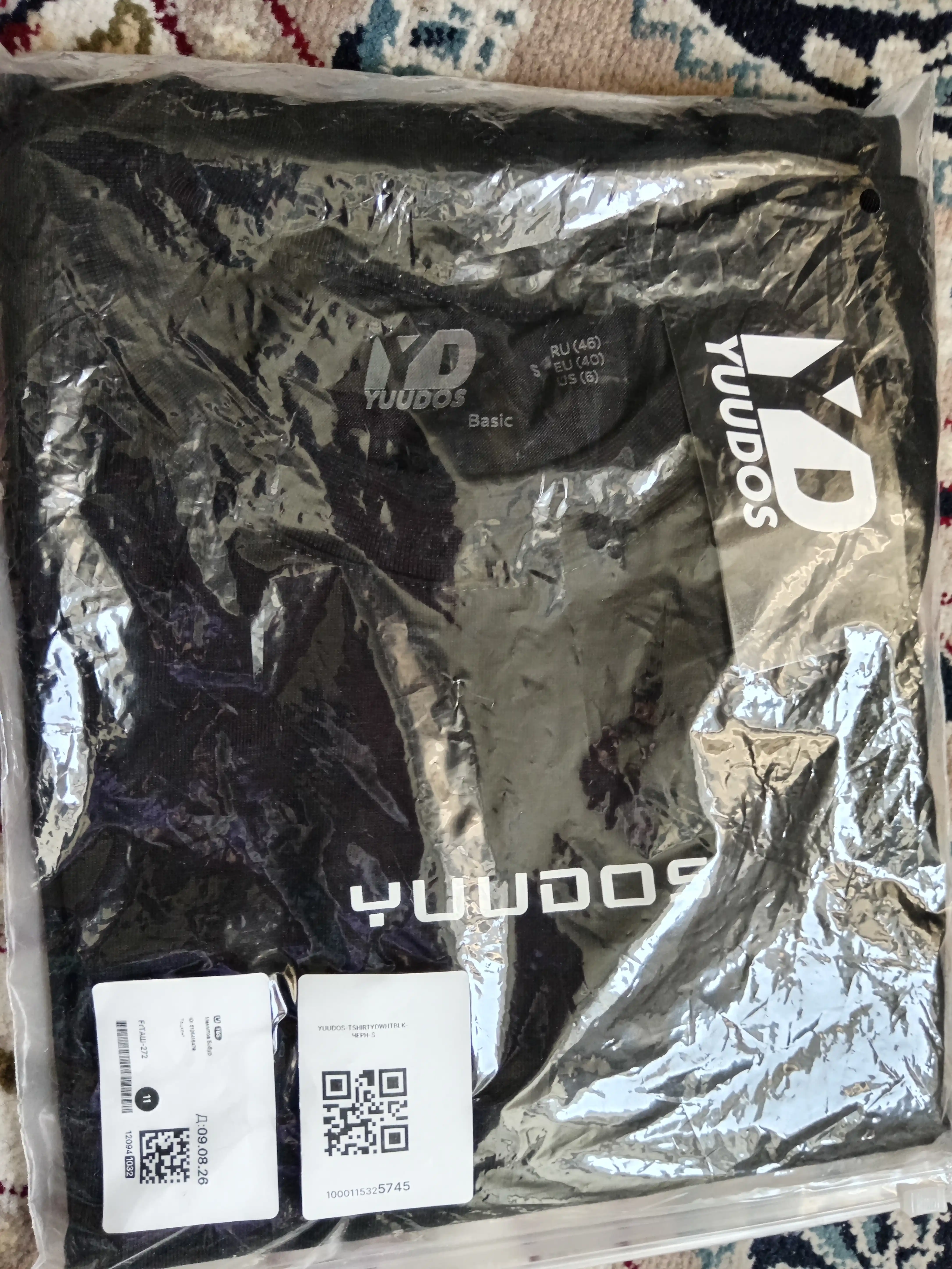 Erkaklar uchun paxta oversayz futbolka, Yuudos brendi, printli