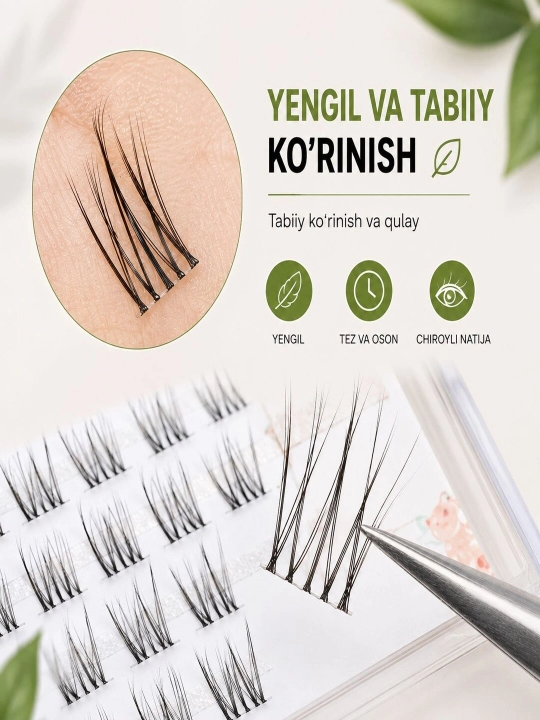 Sun’iy kiprik – tabiiy va jozibali ko‘rinish, hajmli effekt