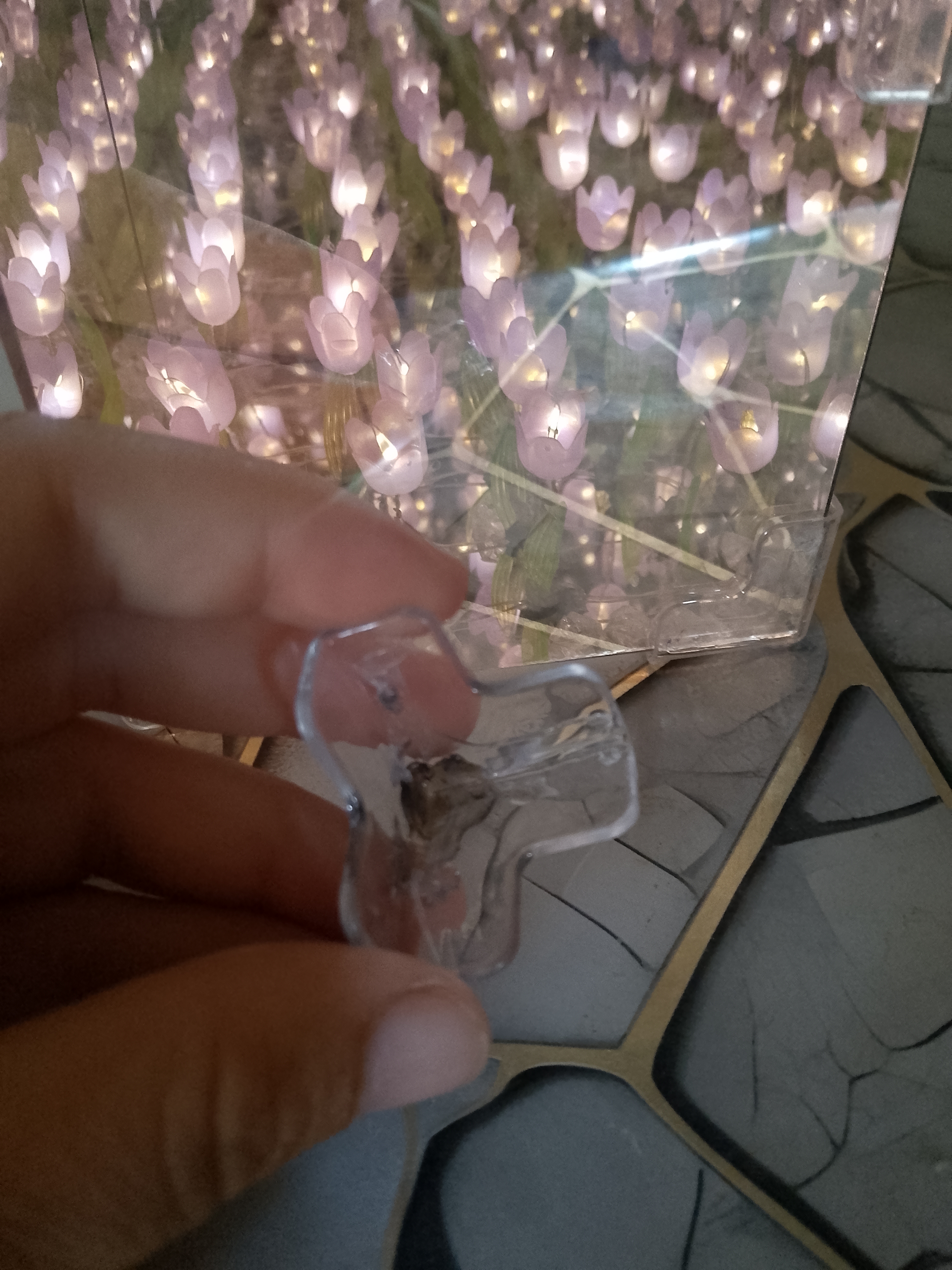 Chiroq kubi 3D LED cheksiz lolalar tungi yorug'lik oynasi bolalar uchun sovg'asi