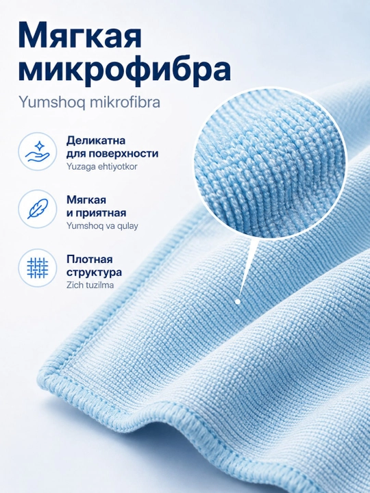 Полотенце из микрофибры Dry Monster для просушки стекол автомобиля, 35 * 35 см