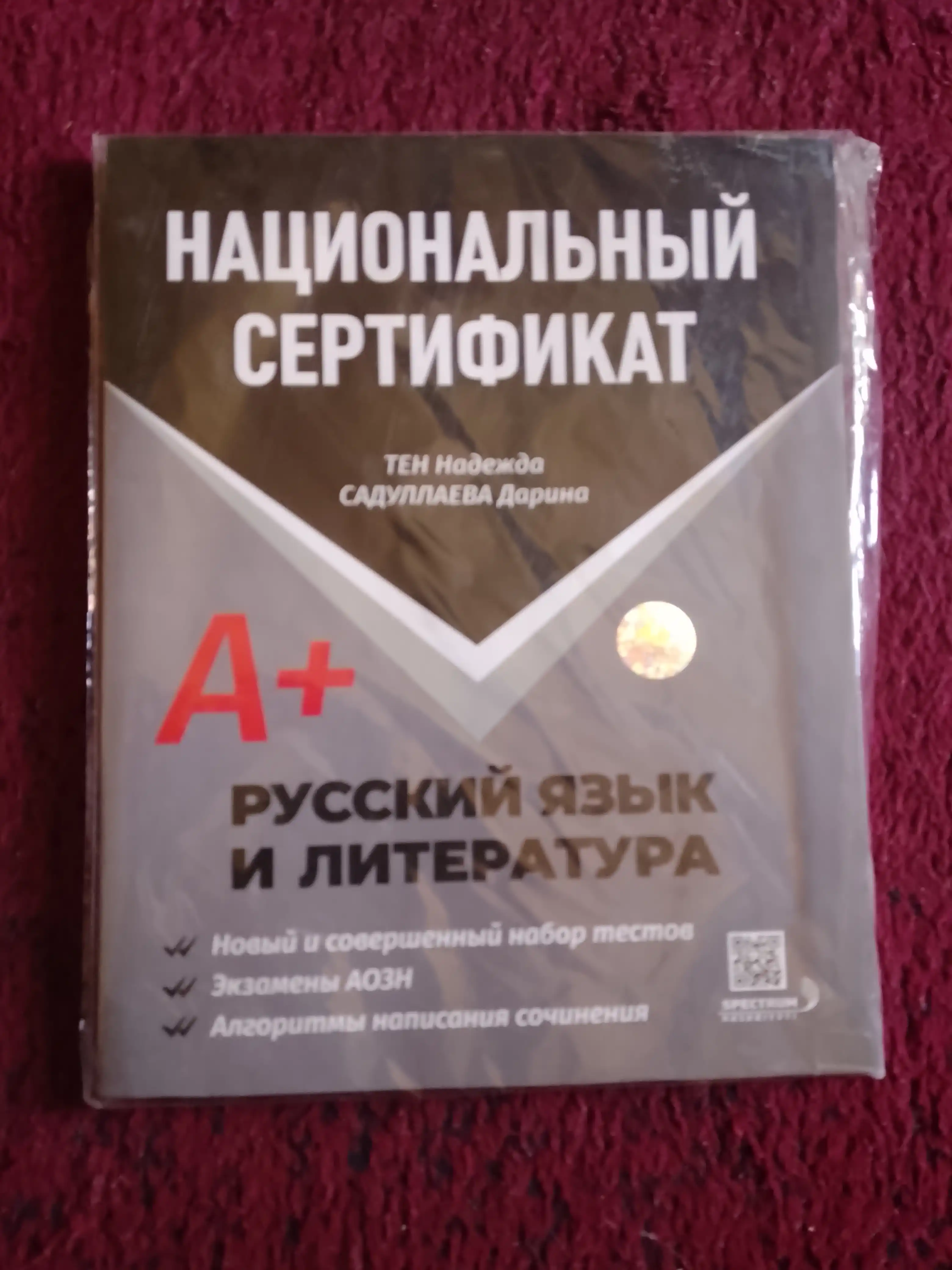 Национальный сертификат A+ Русский язык и литература