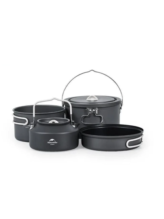 Naturehike CNH22CJ002 alyuminiy qotishmali sayyohlik idishlar to‘plami - 