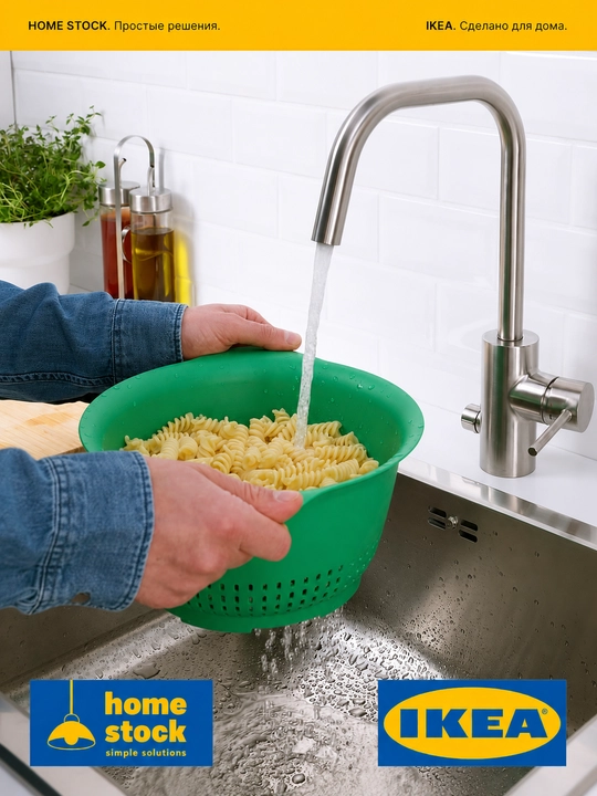 IKEA durshlag, yorqin yashil, 24 sm