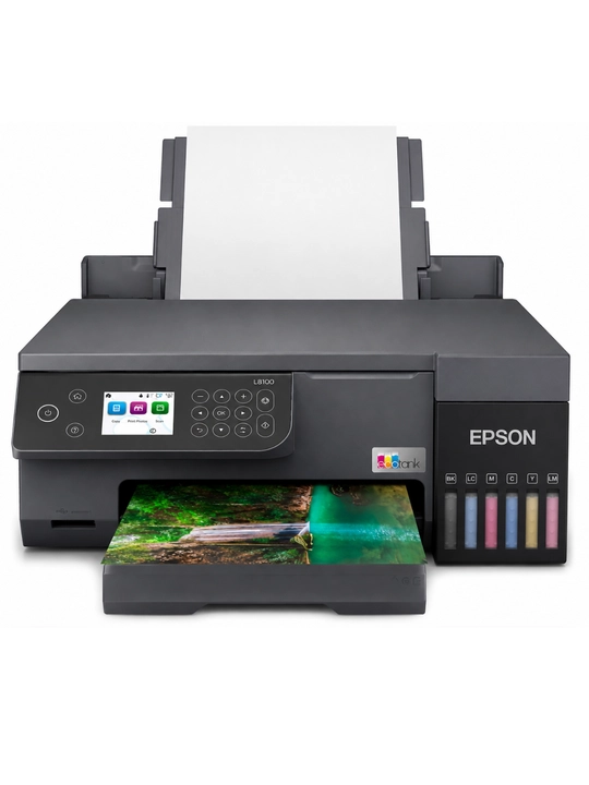 Epson L8100 MFP, A4 rangli printer, skaner, kopir, WiFi, 6 rang, foto chop etish