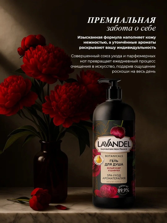Парфюмированный гель для душа "LAVANDEL", 1000 мл