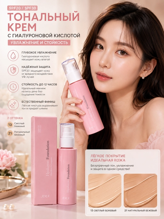 Foundation tonal kremi SPF 20