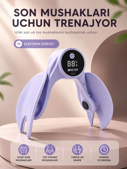 Oyoq va son uchun fitnes trenajyor espander, uyda mashq qilish uchun sport anjomi - 