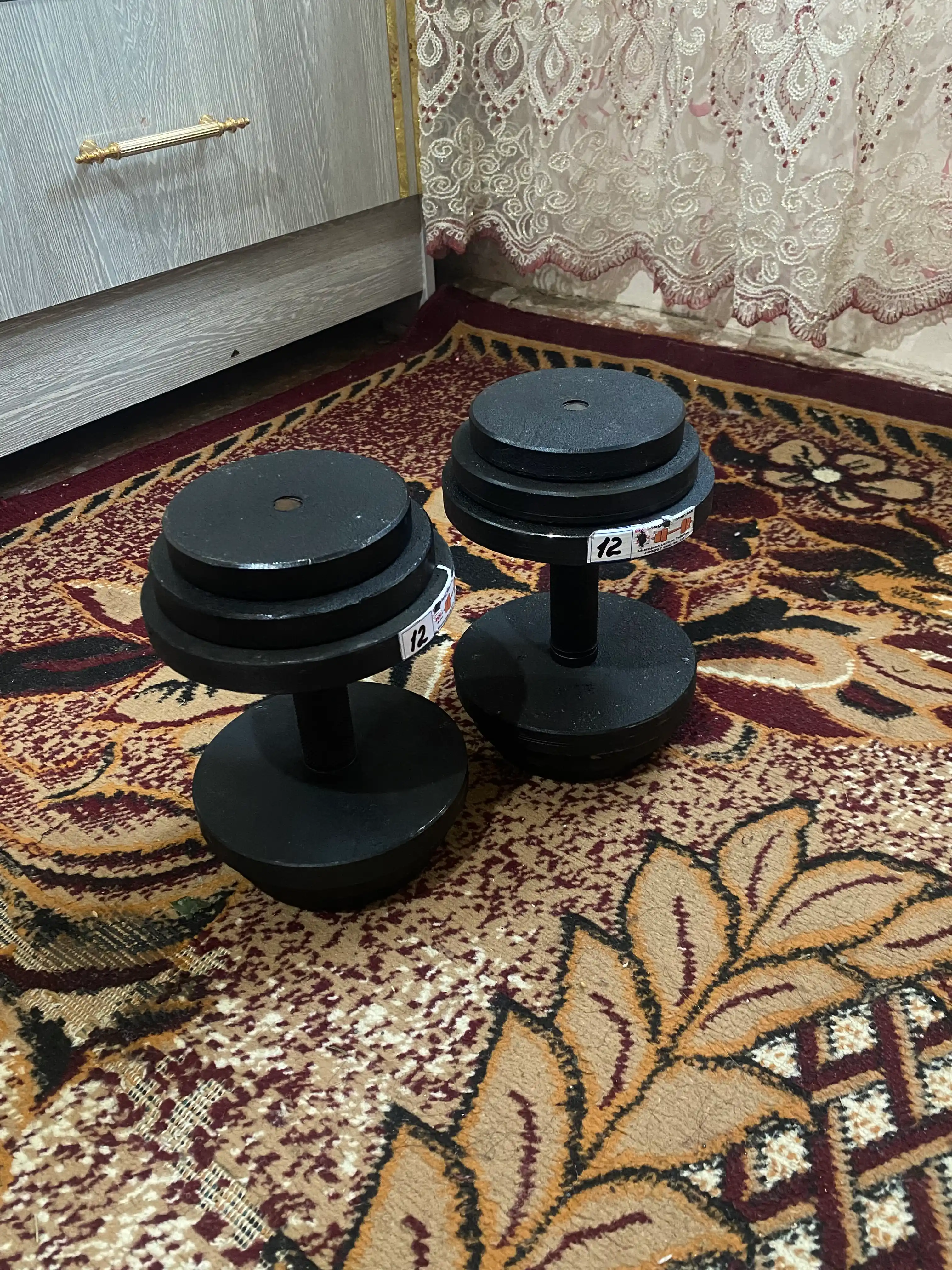 Universal metall gantel, gantellar to'plami, 1kg, 25kg