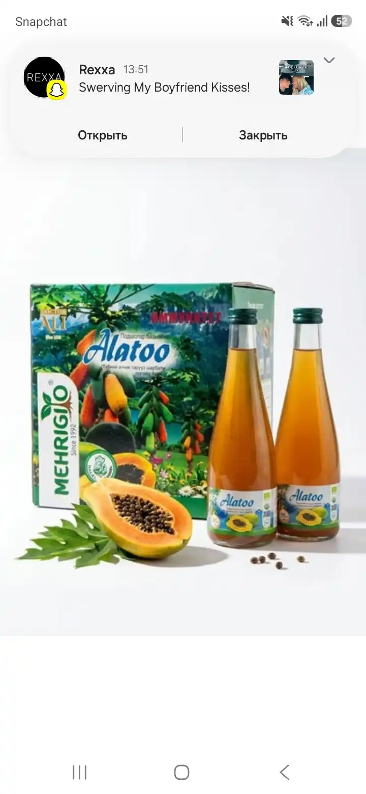 Сок Alatoo для очистки печени и организма, 330 мл 9 штук в боксе