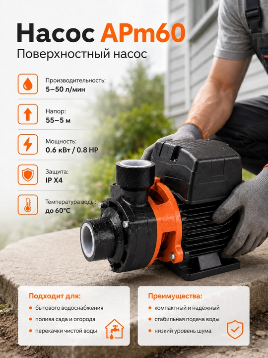 LEO APm30 yuzaki suv nasosi, 300 Vt, 5–30 l/min, 26 m gacha