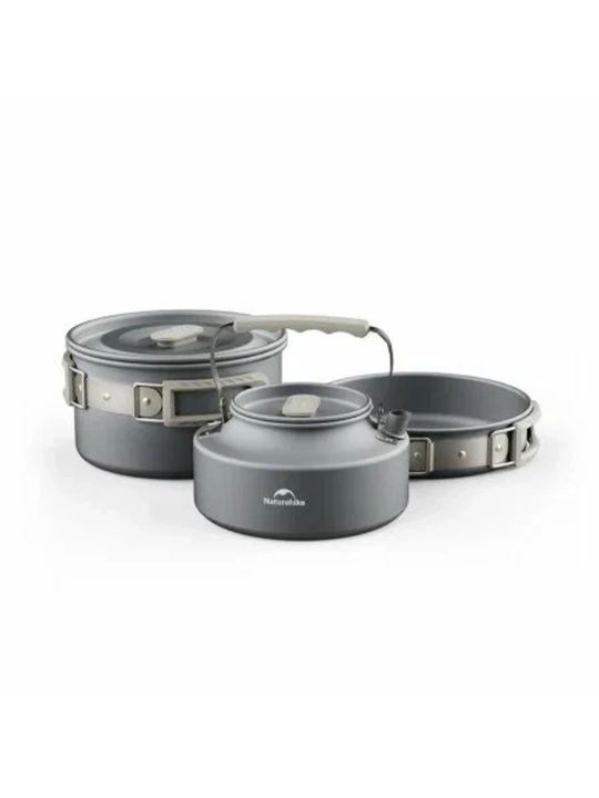 Набор туристической посуды Naturehike CNK2450CF010, 2–4 человека, 1,7 л - 