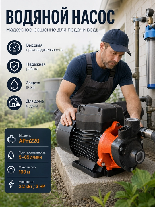 LEO APm30 yuzaki suv nasosi, 300 Vt, 5–30 l/min, 26 m gacha