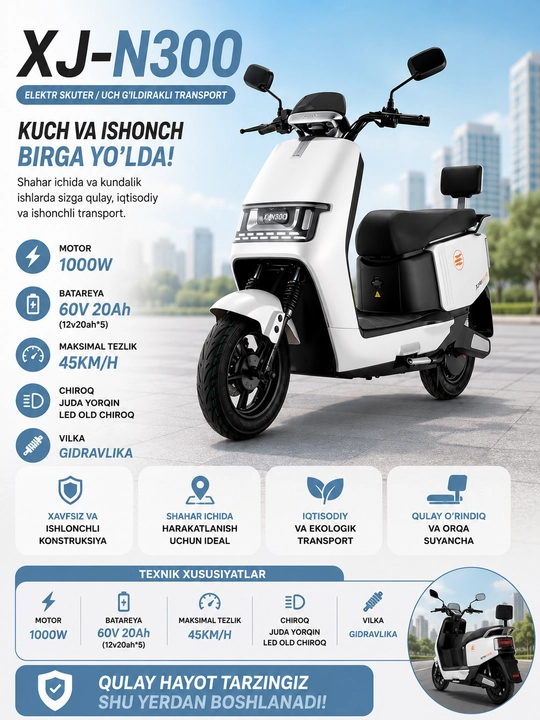 XJ-N300 elektr skuteri - 