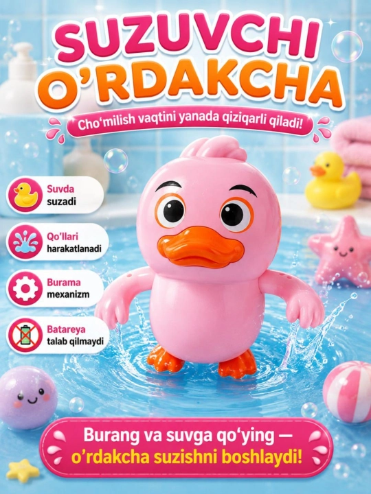 Bolalar bilan suzish uchun qiziqarli va rangli suzuvchi o'yinchoqlar - 