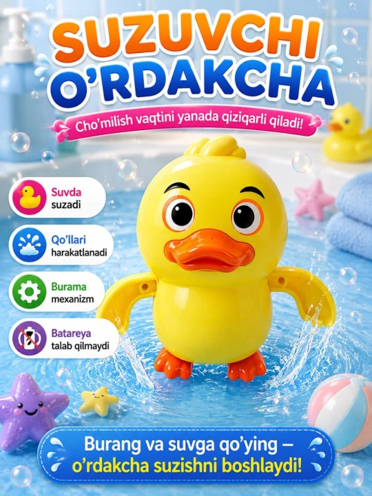Bolalar bilan suzish uchun qiziqarli va rangli suzuvchi o'yinchoqlar - 