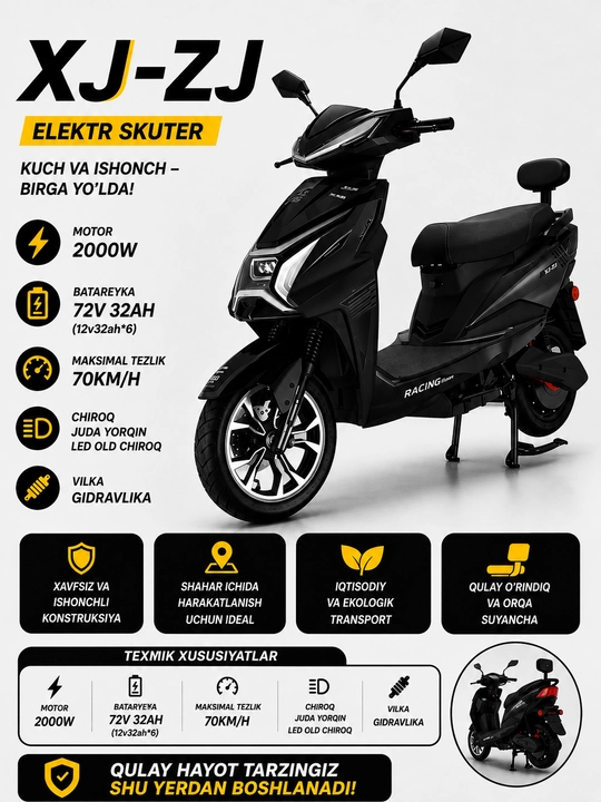 XJ-ZJ elektr skuteri - 