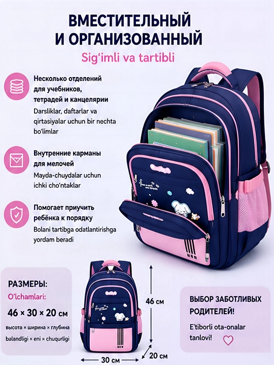 Рюкзак для школы ортопедический, школьный рюкзак, портфель