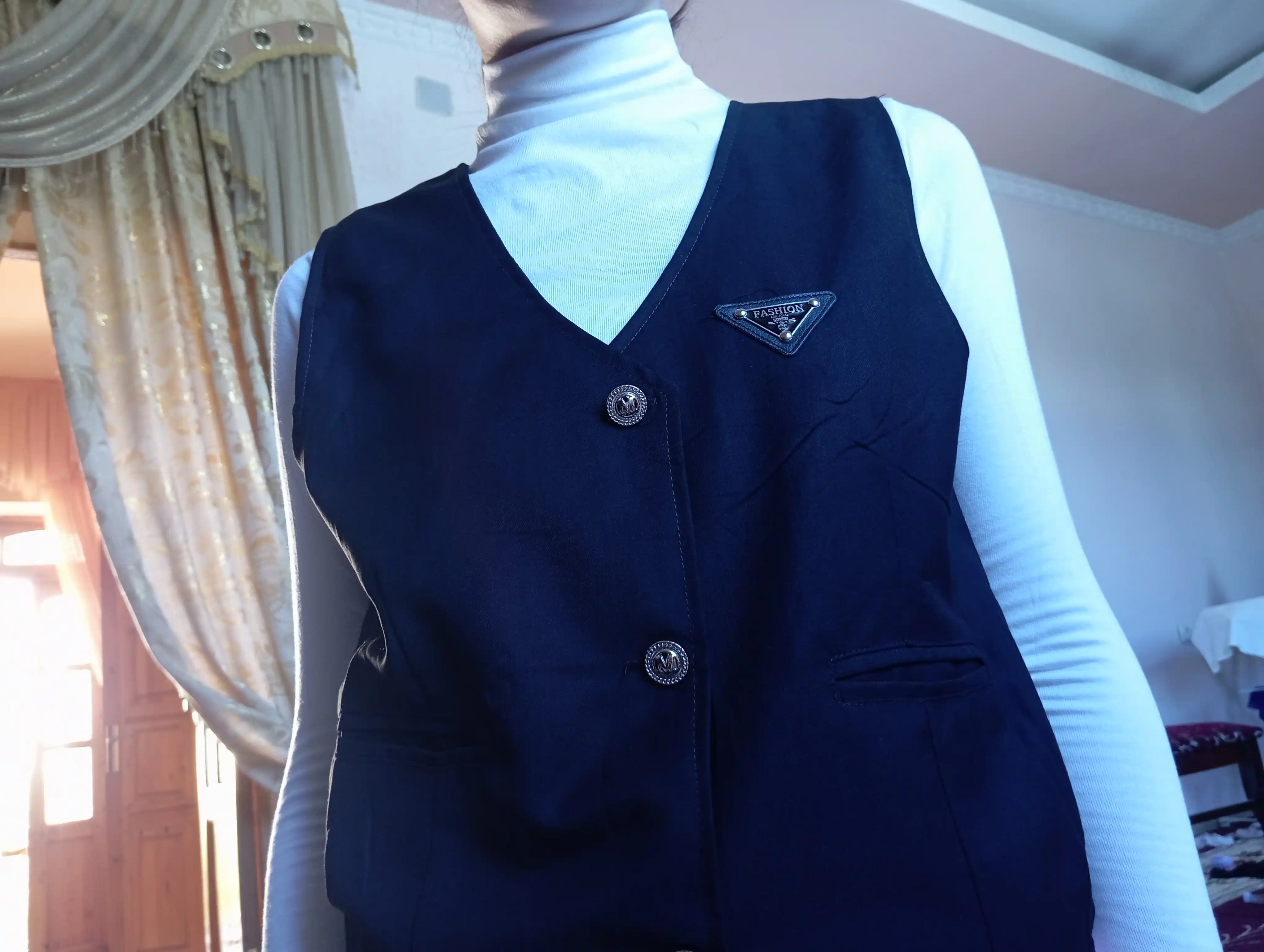 Ayollar uchun vodolazka, asosiy uzun yengli kofta, tomoqli, yopishib turadigan, S–XL