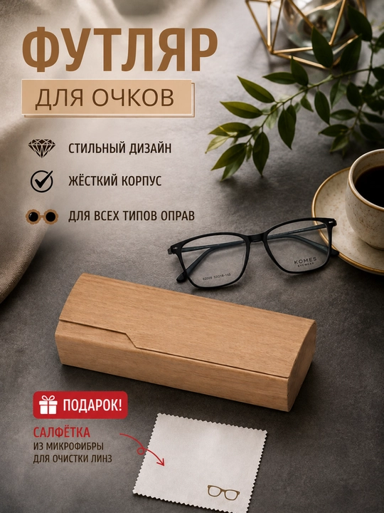 Футляр для очков — стильный дизайн и магнитный замок