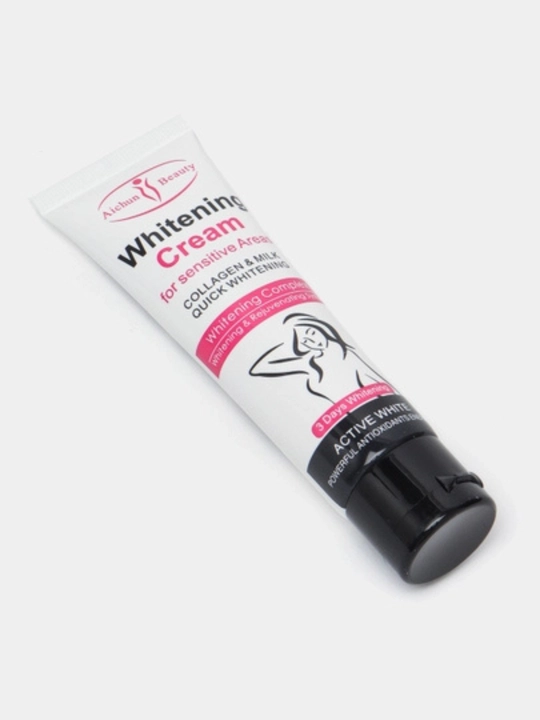 Отбеливающий крем для подмышек, локтей и коленей, коллаген и молоко, Aichun Beauty
