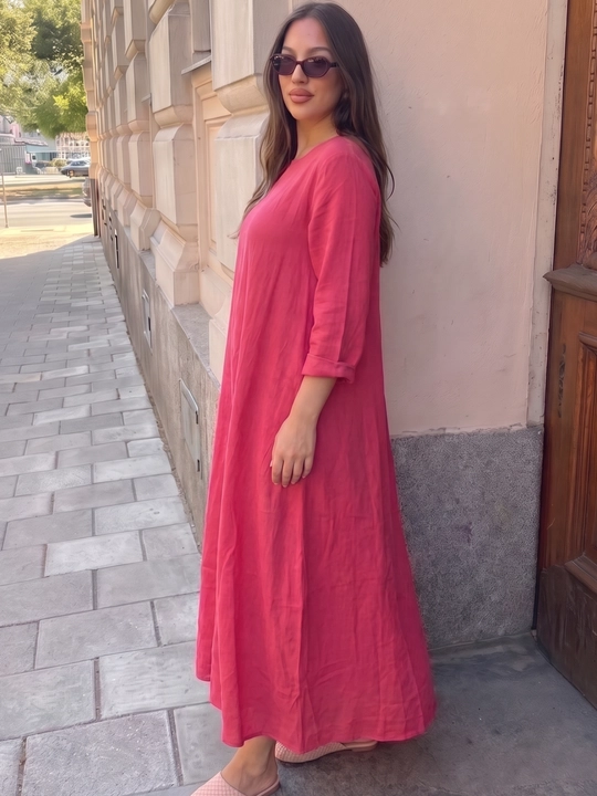Katta o‘lchamli ayollar maksi ko‘ylagi, oversize ko‘ylak