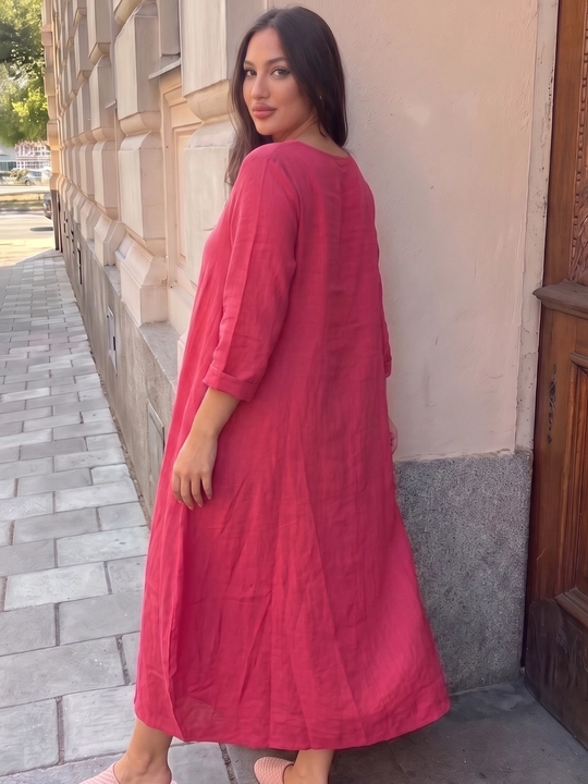 Katta o‘lchamli ayollar maksi ko‘ylagi, oversize ko‘ylak