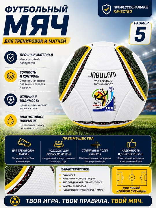 5-o‘lchamli Jabulani futbol to‘pi - 