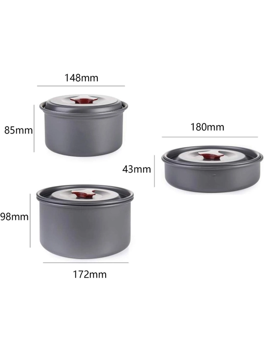 Набор туристической посуды Naturehike NH15T203-G, 2–3 человека