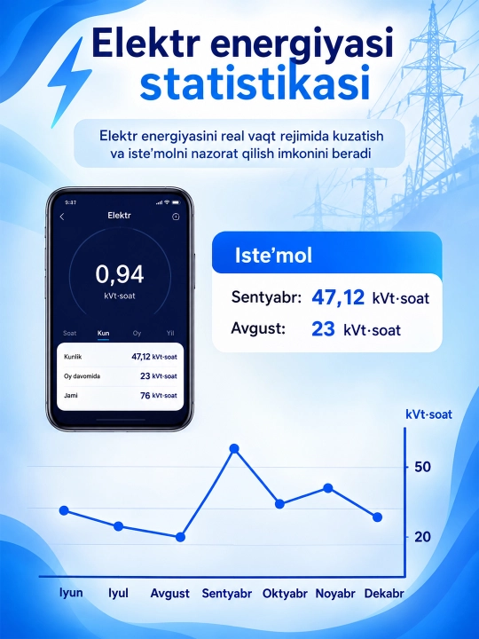 Tuya Smart Life aqlli Wi-Fi rozetka, 16A, 2.4 GHz, taymer va smartfon orqali boshqaruv