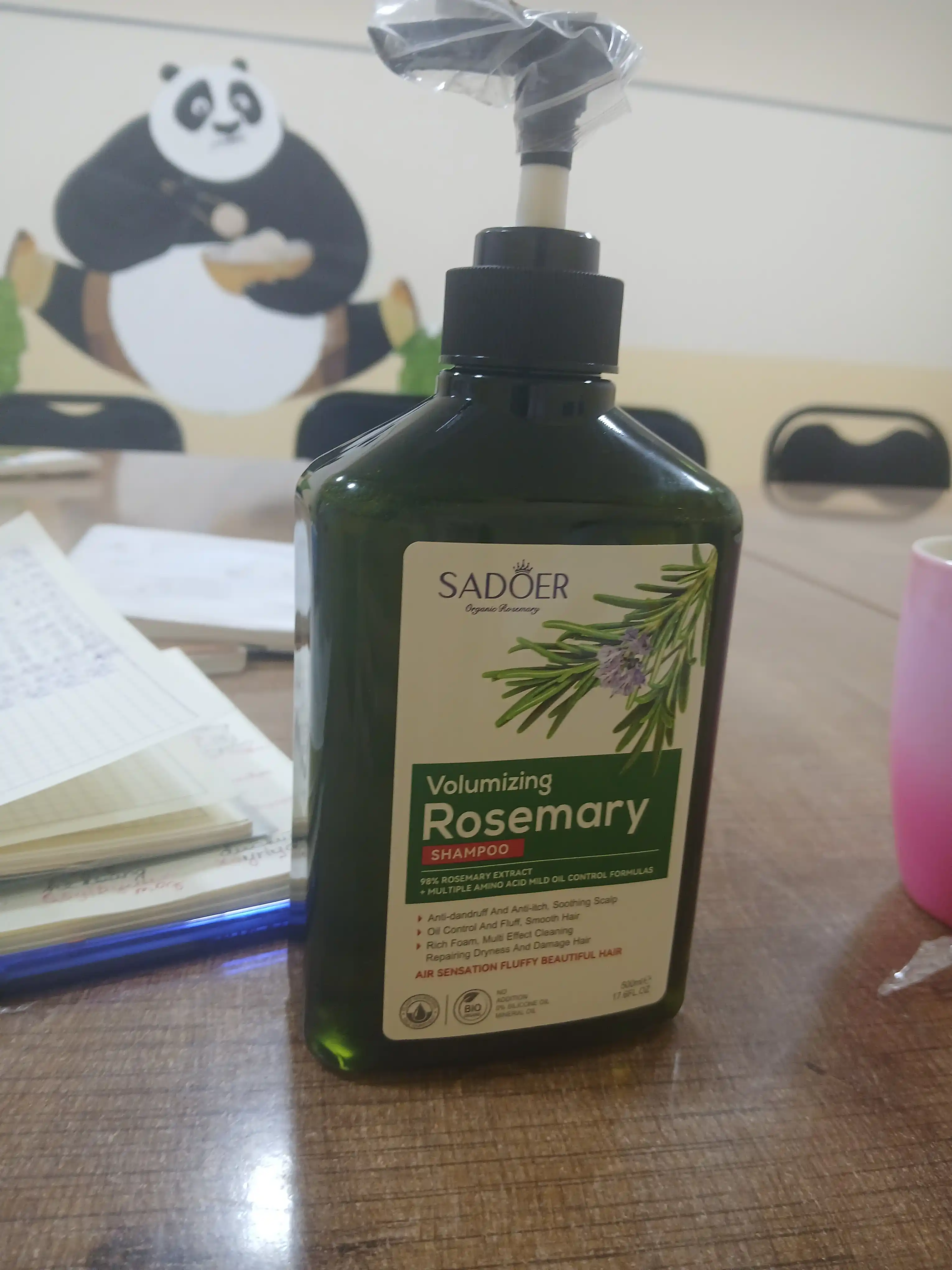 Soch o'stiradigan va mustahkamlaydigan rozmarinli shampun, 500 ml