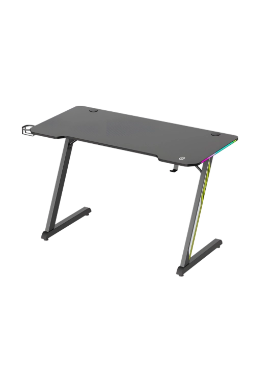 O‘yin stoli GMD02E-2, 120x60x75 sm, RGB yoritgichli, stakan tagligi va tutqichi bilan