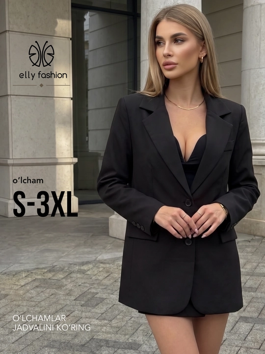 Ofis va kundalik kiyinish uchun ayollar pidjagi, klassik uslubda, S–3XL - ELLY FASHION - 