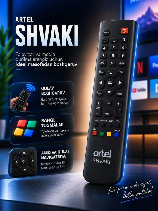 Televizor uchun pult ARTEL, SHIVAKI - 