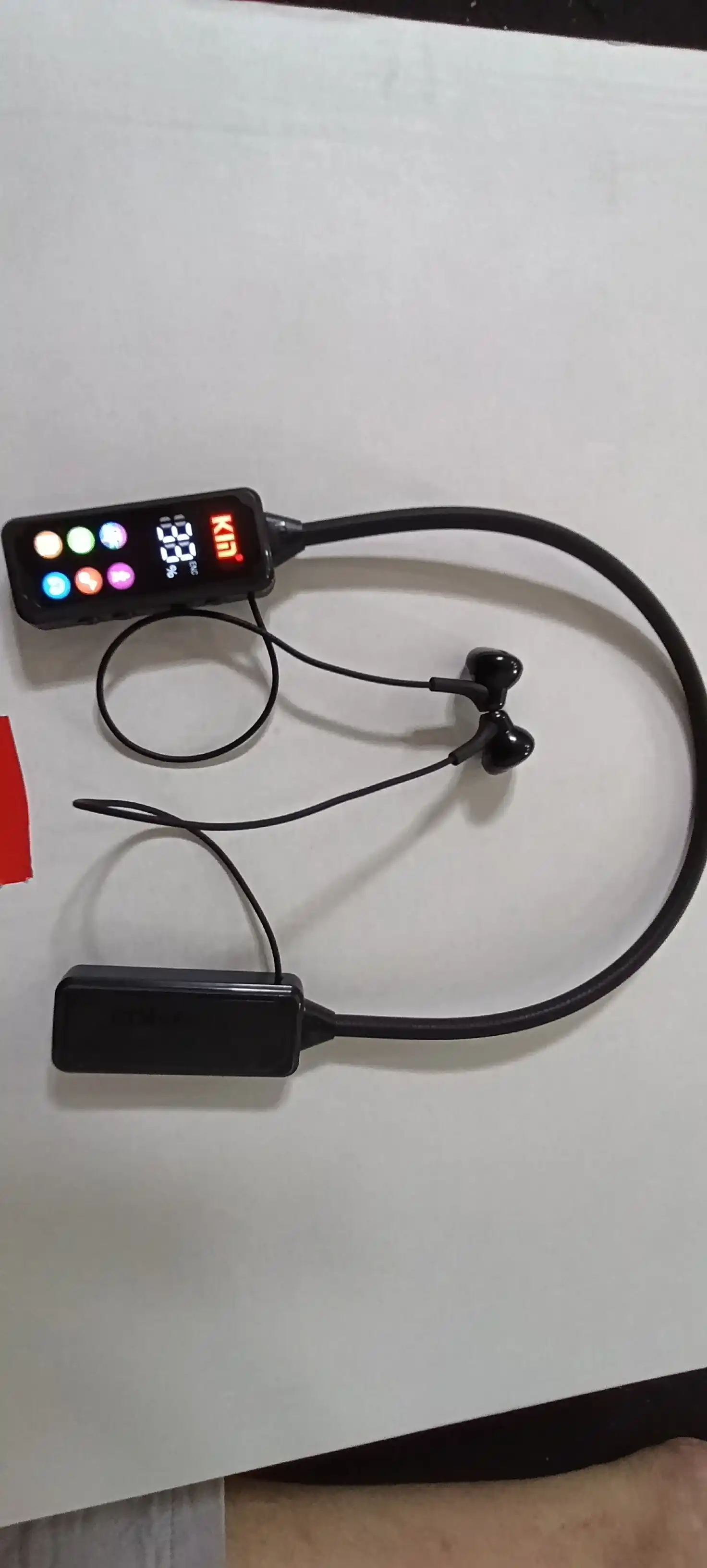 Simsiz quloqchin KIN KL100 Bluetooth 5.4 1100 mAh ENC mikrofon bo'yinbog' dizayn naushnik