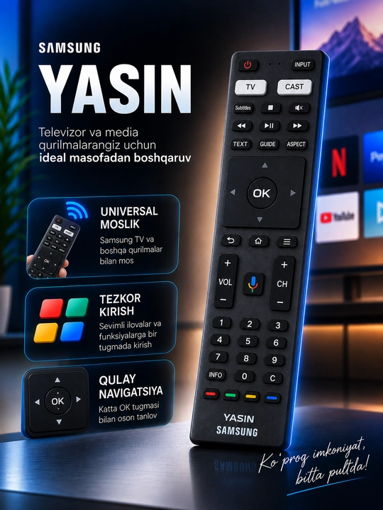 Televizor uchun pult SAMSUNG YASIN SMART - 