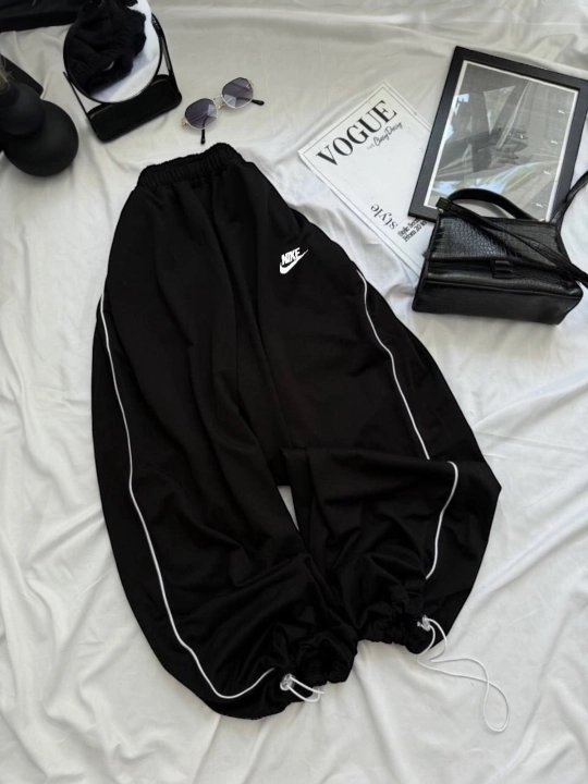 Женские широкие спортивные брюки Baggy Oversize, трикотаж двухнитка, размер 44–50 - 