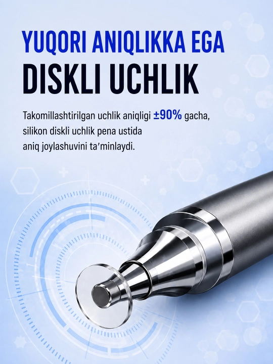 Универсальный стилус-ручка 2 в 1 для смартфона и планшета, дисковый наконечник